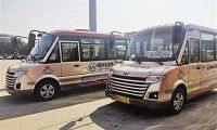 消防主题公交车队亮相蓟州城区