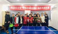 西沽街道河怡花园社区举办第二届社区乒乓球比赛