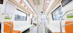 天津地铁严格防疫 频密深度消杀