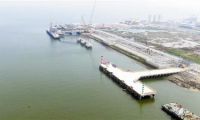 北京燃气天津南港LNG应急储备项目水工码头完工