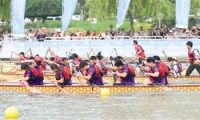 端午逐浪海河揮槳 龍舟競(jìng)渡津城煥彩