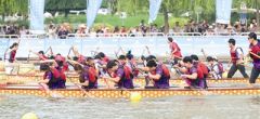 端午逐浪海河揮槳 龍舟競(jìng)渡津城煥彩
